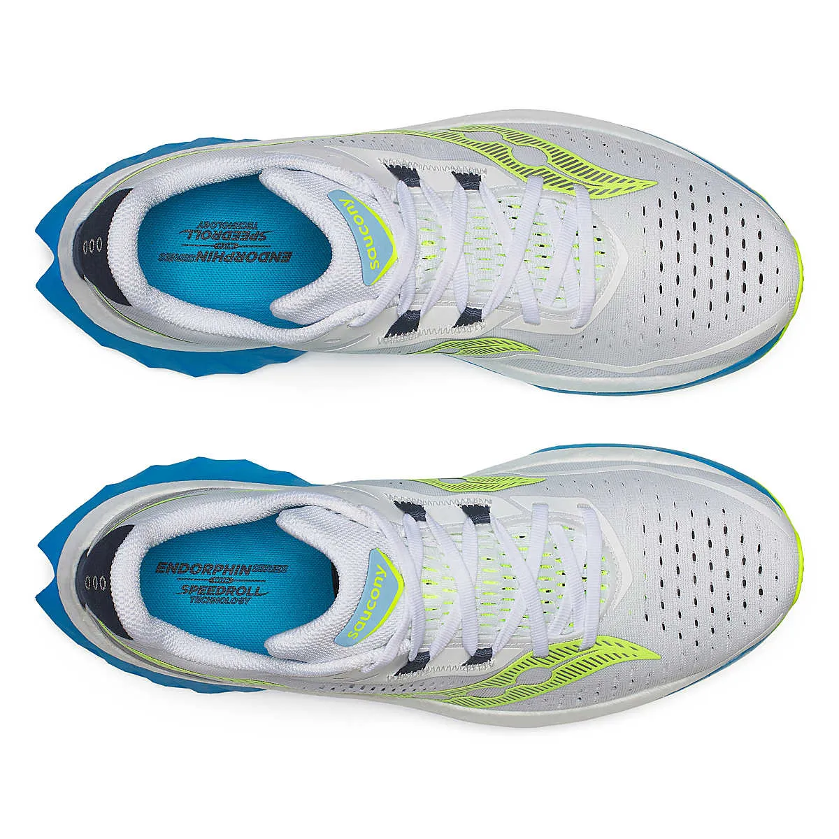 Saucony Women's Endorphin Speed 4 (WHITE/VIZIBLUE)