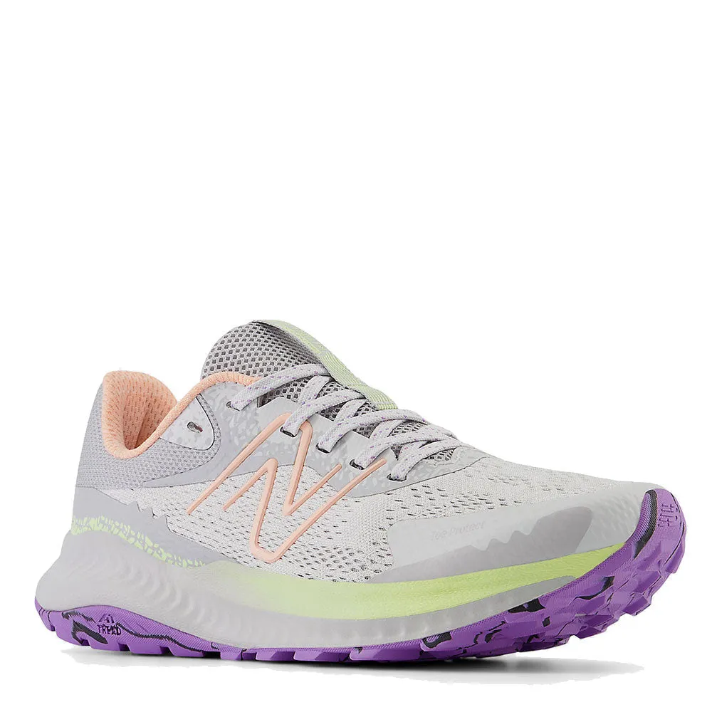 Scarpe Donna NEW BALANCE Sneakers Trail DynaSoft Nitrel V5 colore Grey Matter Guava Ice e Limelight