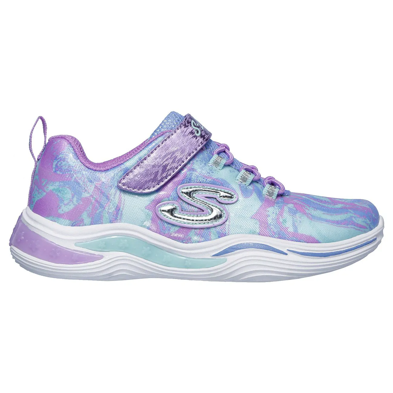 Skechers Lavender Multi Power Petals S-Lights Sneaker