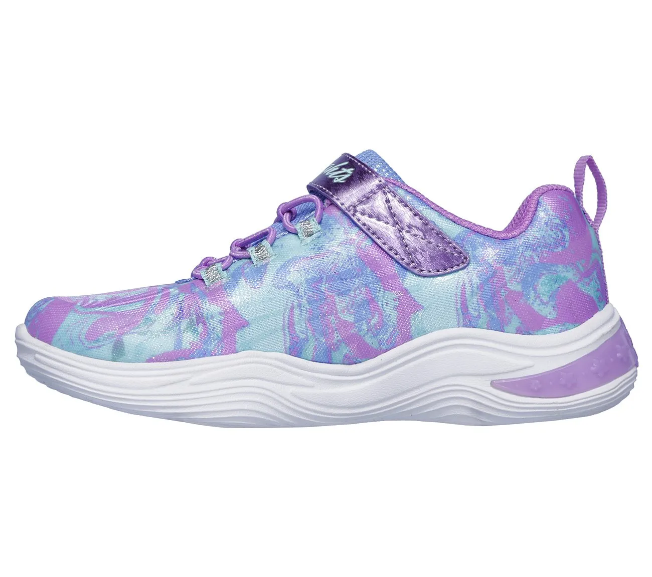 Skechers Lavender Multi Power Petals S-Lights Sneaker