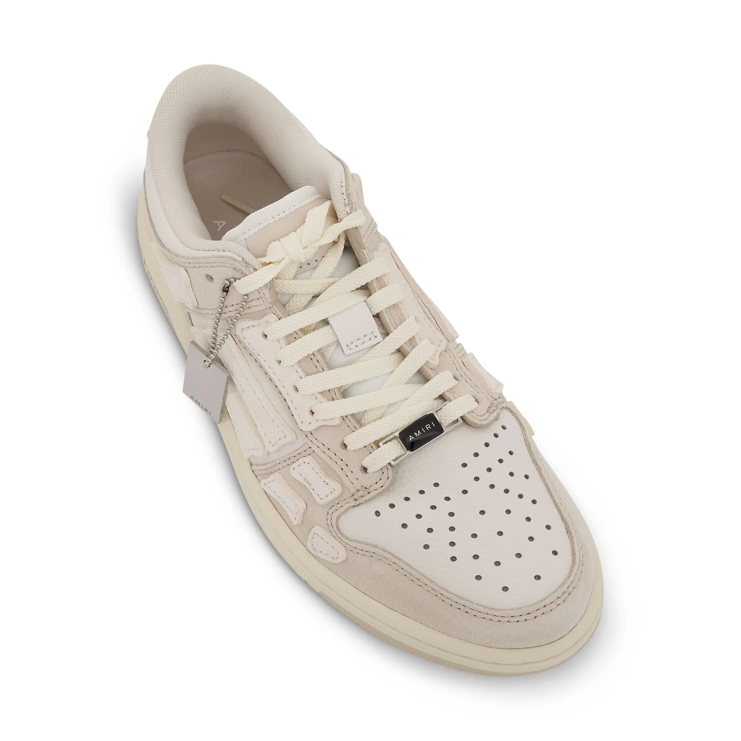 Skeleton Leather Sneaker in Alabaster