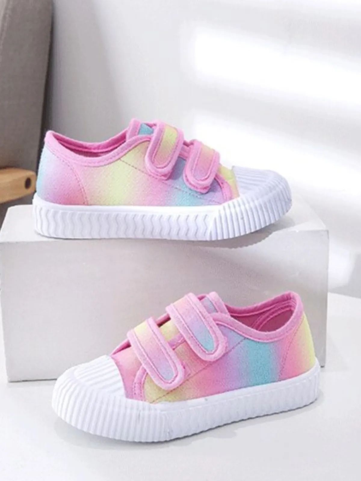 Strap-Tastic Style Velcro Strap Canvas Sneakers By Liv And Mia