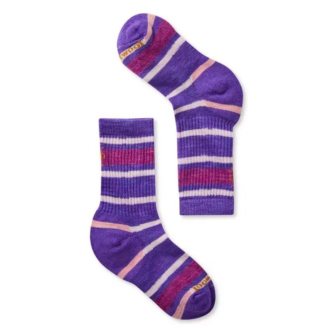 Striped Light Hiking Crew Socks Kids'