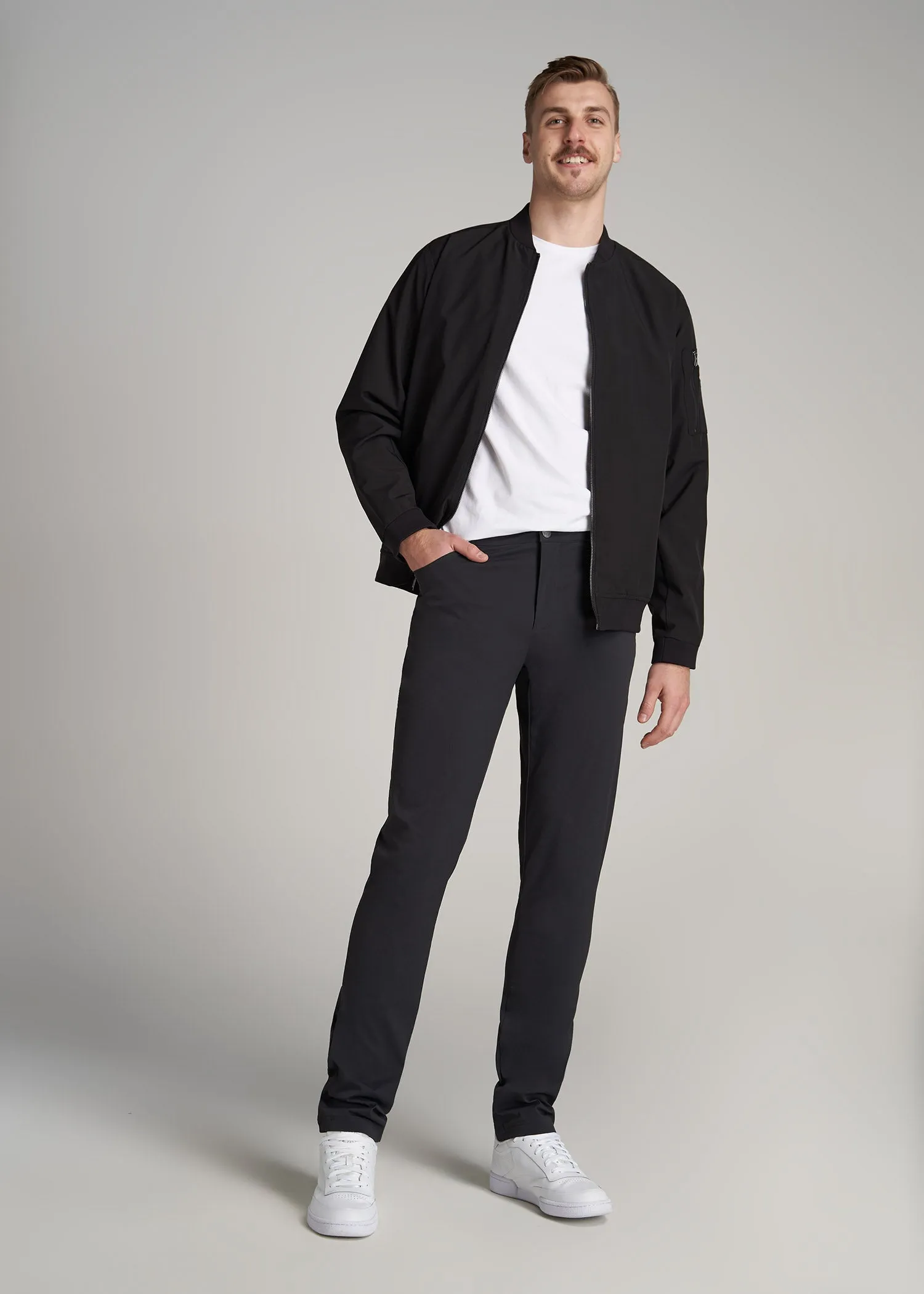 TAPERED-FIT Traveler Pants for Tall Men in Black