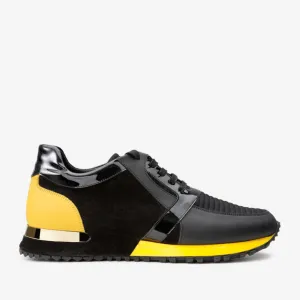 The Magura Black & Yellow Leather Men Sneaker Final Sale!