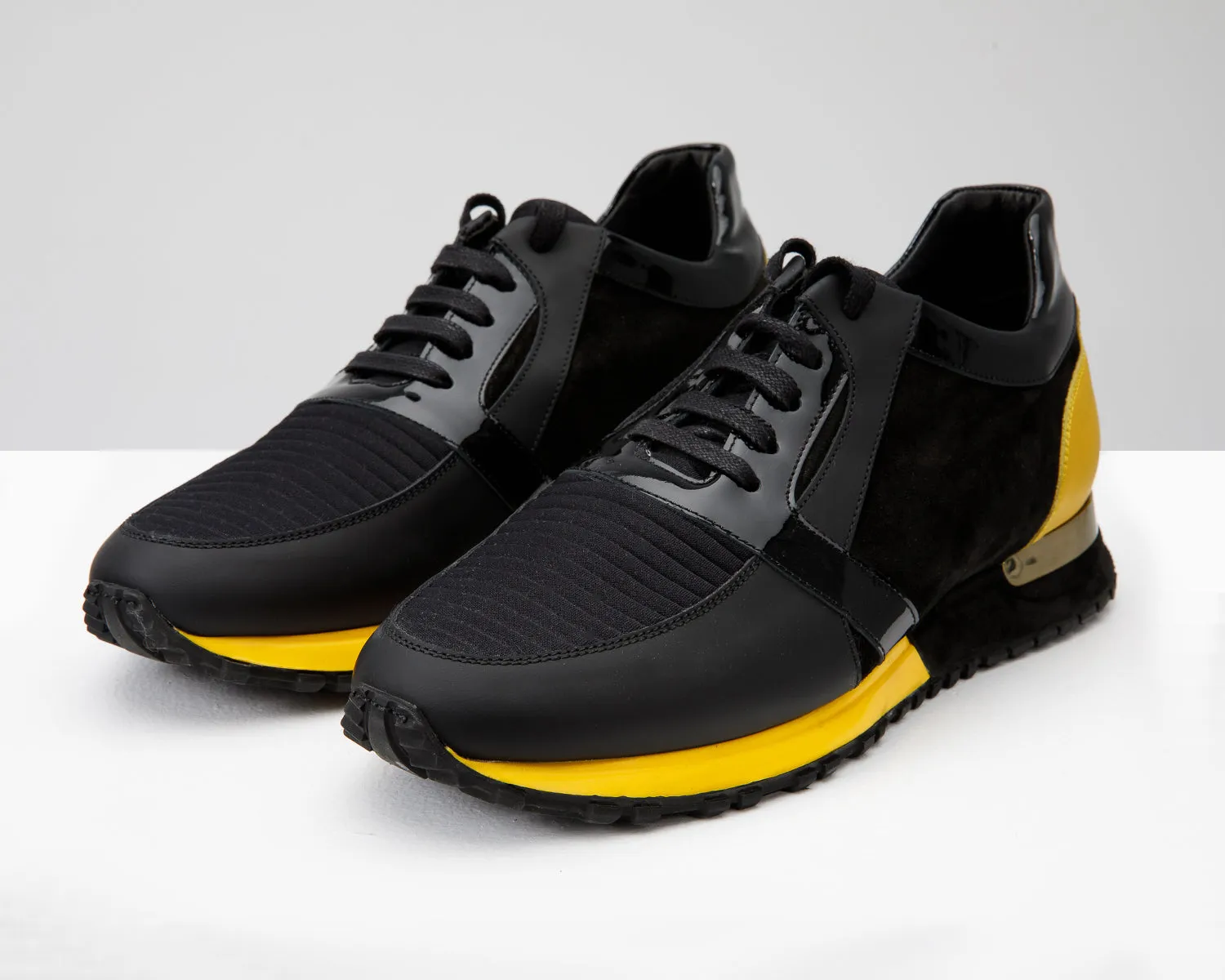 The Magura Black & Yellow Leather Men Sneaker Final Sale!