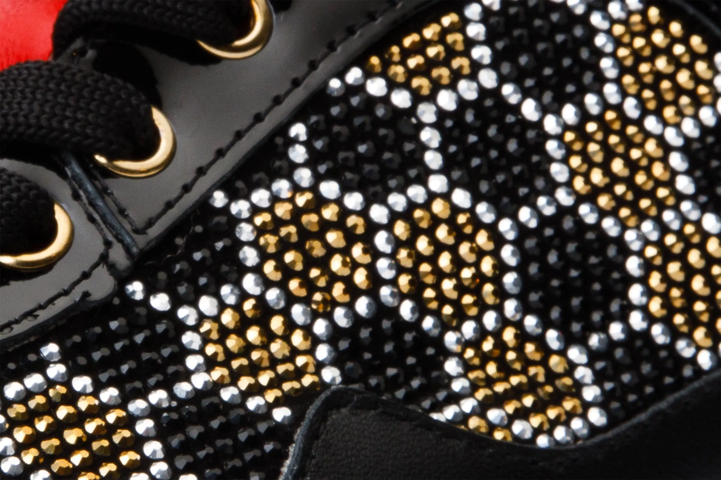 The Opuwo Black & Gold Glitter Women Sneaker