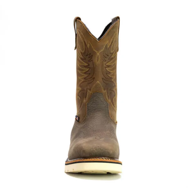 Thorogood Boots 814-4332 11" American Heritage Square Toe Wellington Soft Toe Pull On - Made In USA