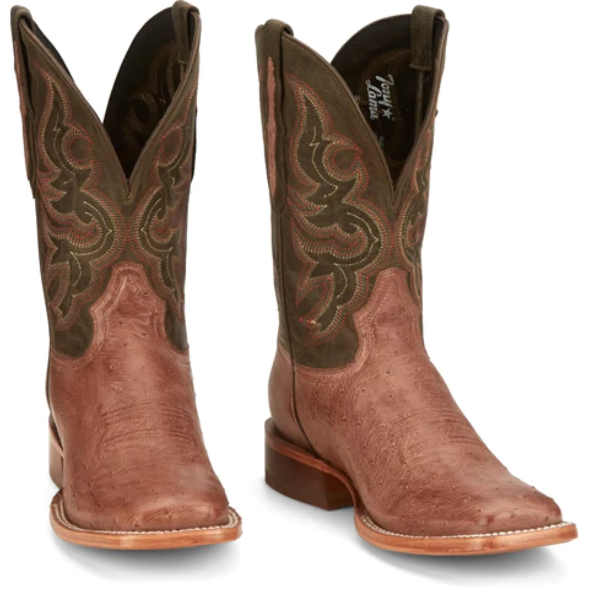 TONY LAMA MEN'S CADIZ SMOOTH OSTRICH EXOTIC WESTERN BOOTS - SA6104