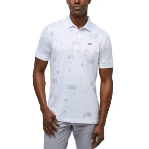 Travis Mathew Tiki Mapes Golf Shirt - White