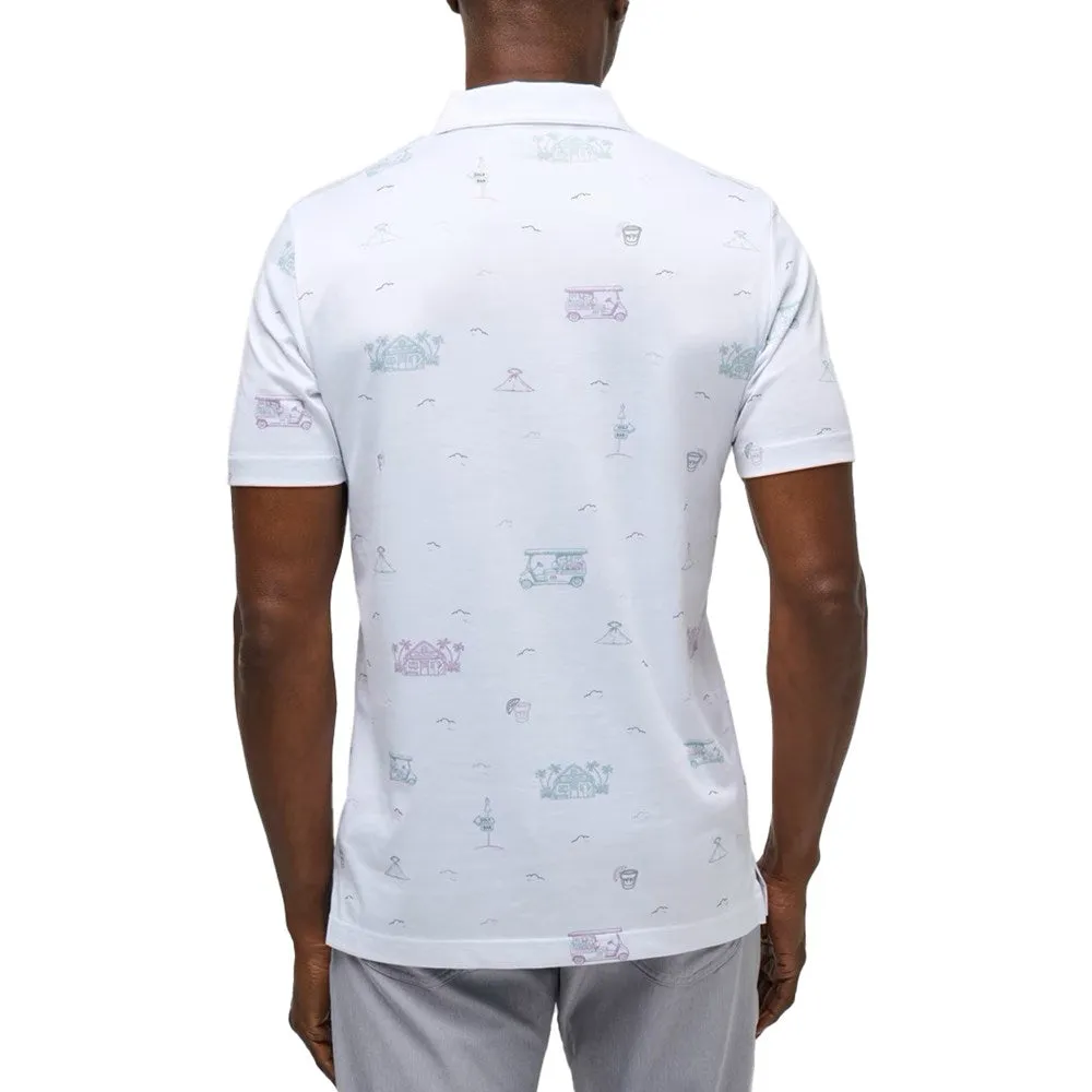 Travis Mathew Tiki Mapes Golf Shirt - White