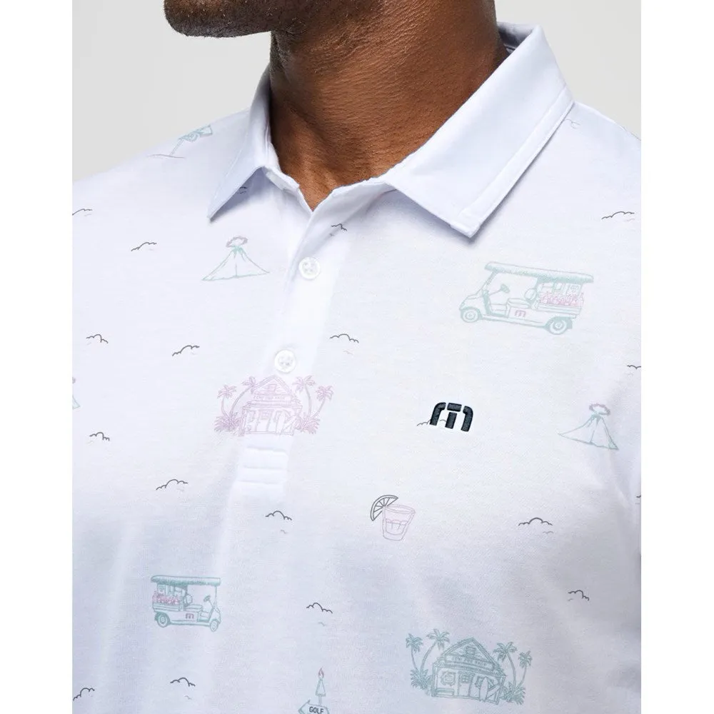 Travis Mathew Tiki Mapes Golf Shirt - White