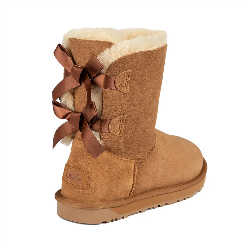 UGG Short Double Back Bow Boots