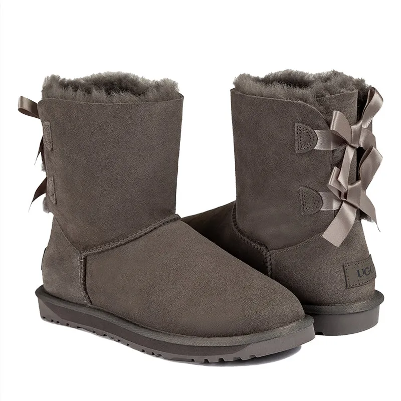 UGG Short Double Back Bow Boots