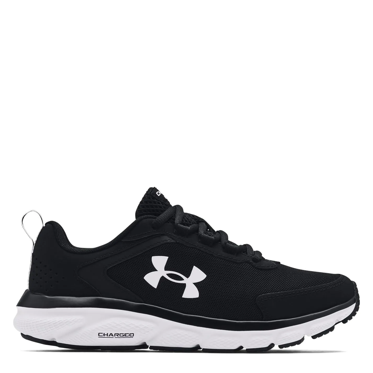 Under Armour Women's Charged Assert 9, Black/White, 10 US