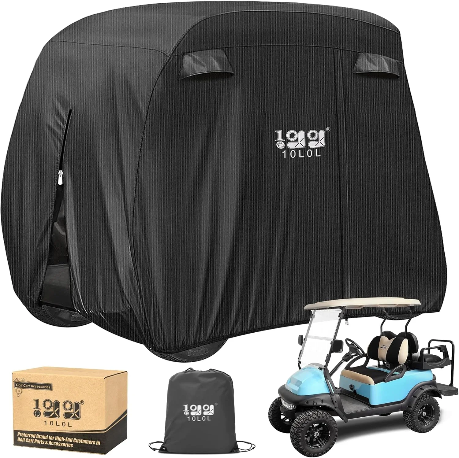 Universal Golf Cart Cover All Weather Winter Cover - 10L0L