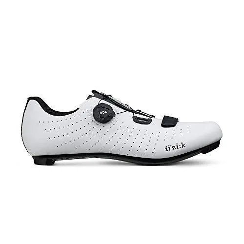 USED Fizik Tempo Over-Curve R5 Wide Cycling Shoes 45.5 White/Black