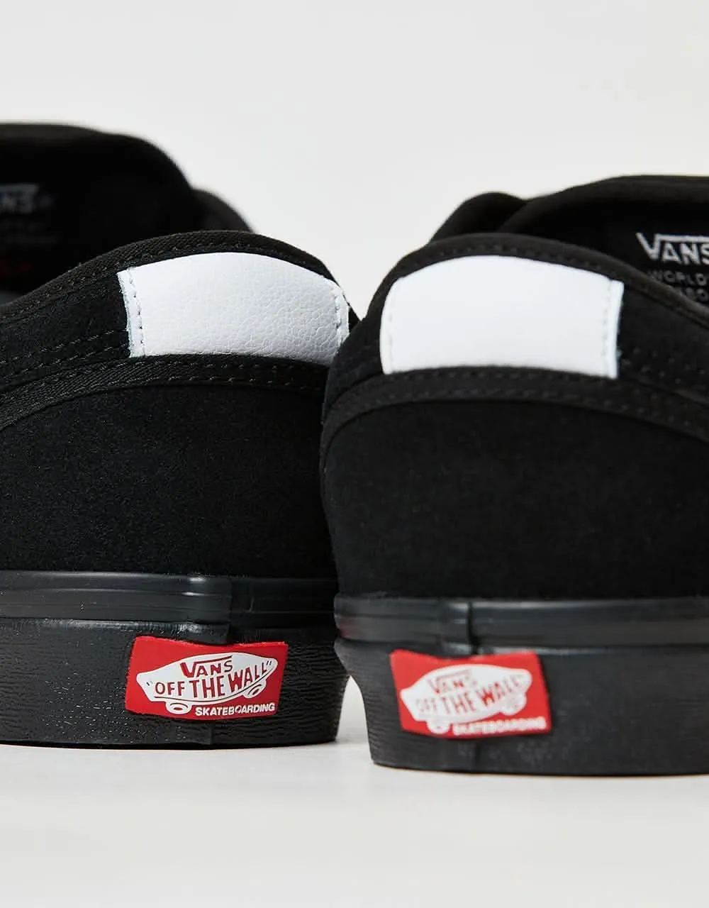 Vans Chukka Sidestripe Skate Shoes -  Black/Black/White