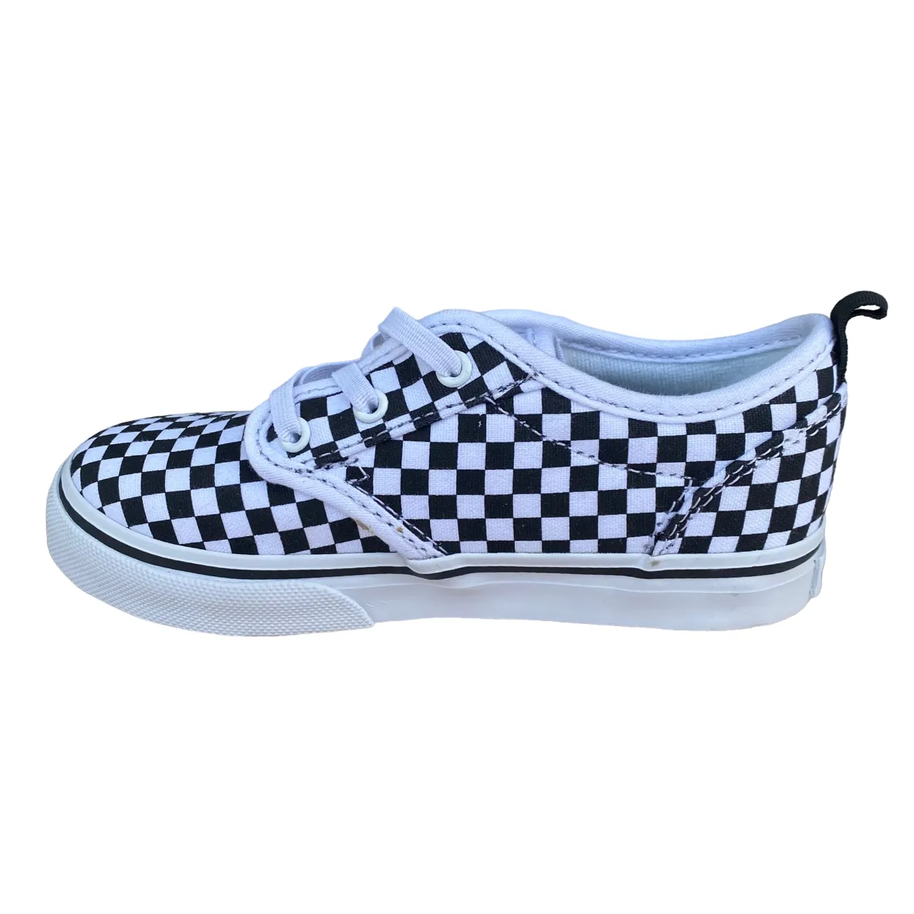 Vans scarpa sneakers da bambini Atwood Slip-On VN0A2XSPHRK quadri bianco nero