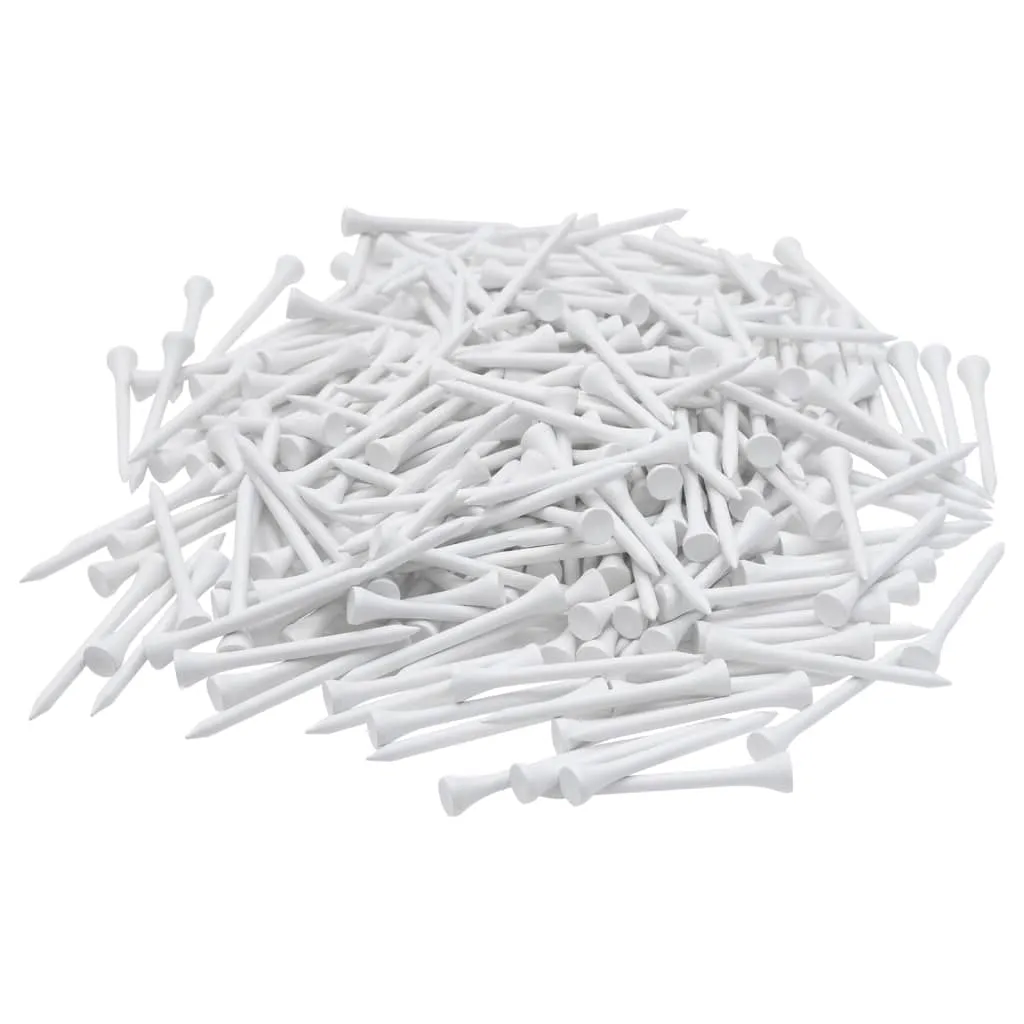 vidaXL Golf Tees 1000 pcs White 54 mm Bamboo