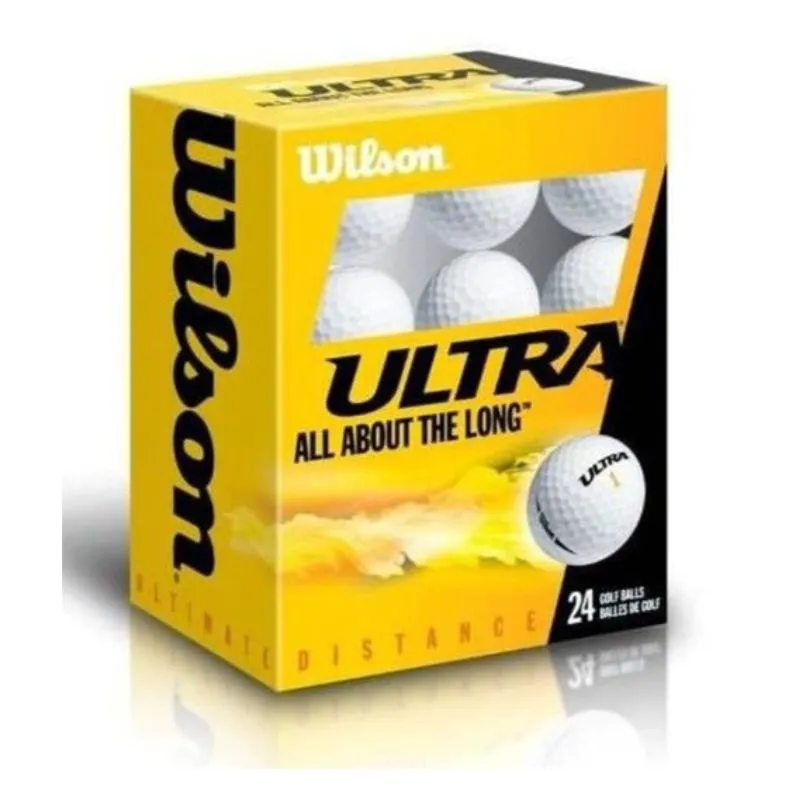 Wilson Ultra Distance 24X White Golf Balls Pack [WS]