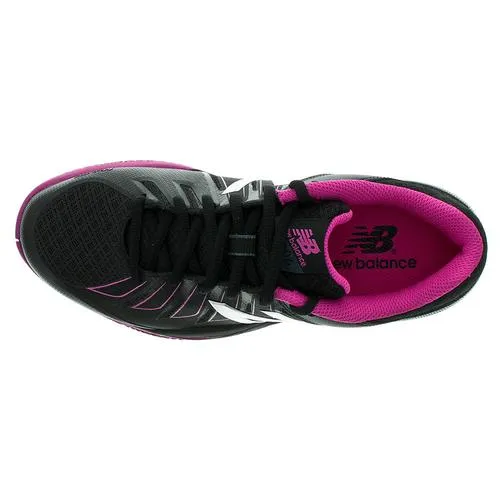 Women's 1006 2A Width Tennis Shoes Black and Pink