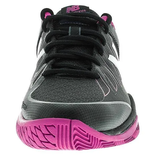 Women's 1006 2A Width Tennis Shoes Black and Pink