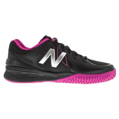 Women's 1006 2A Width Tennis Shoes Black and Pink