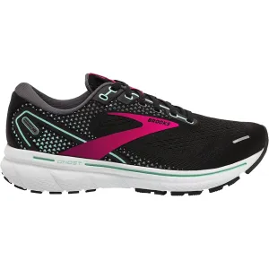 Women's Brooks Ghost 14 Black/Pink/Yucca Mesh