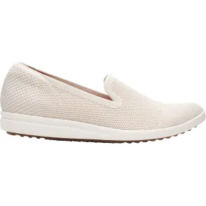 Women's Clarks Tamzen Slip White Knit Fabric