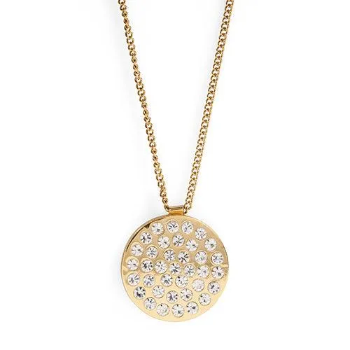 Women’s Golf Ball Marker Necklace with Crystal Bling Ball Marker