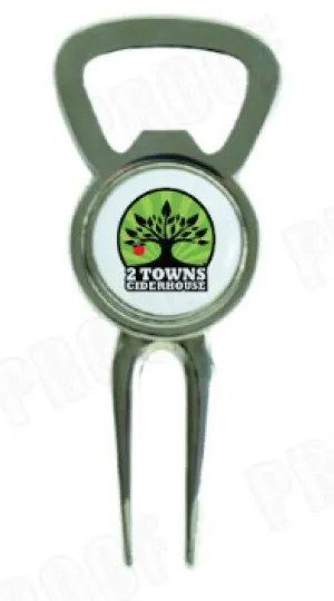 WS - Golf Ball Marker Bottle Opener Divot Tool