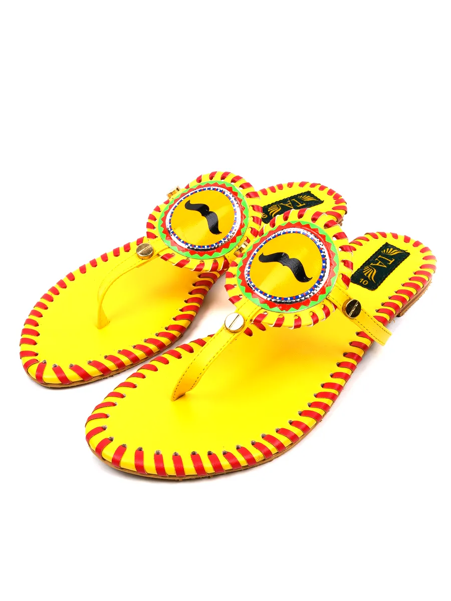 Yellow Casual Chappal