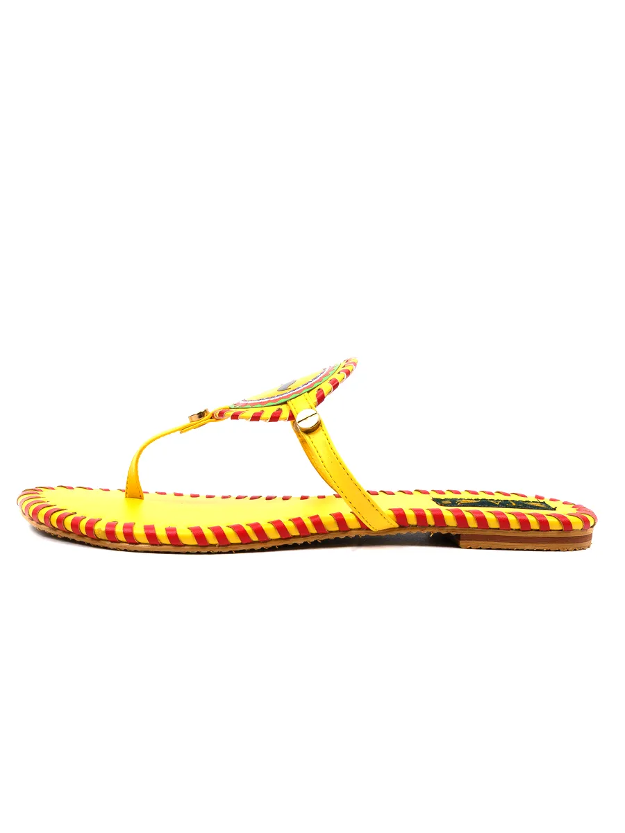 Yellow Casual Chappal