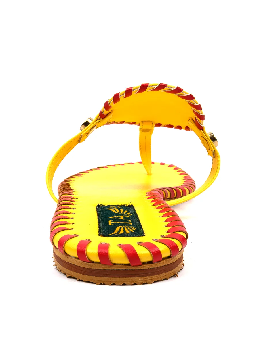 Yellow Casual Chappal