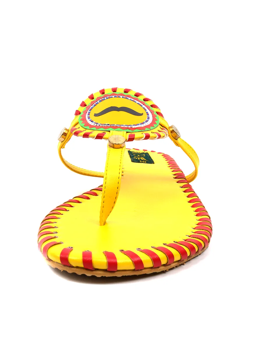 Yellow Casual Chappal