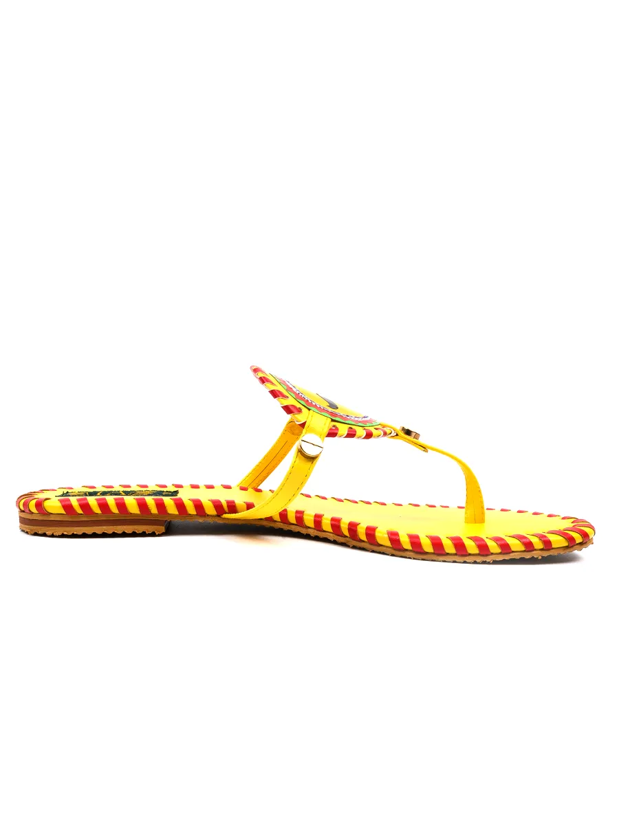 Yellow Casual Chappal