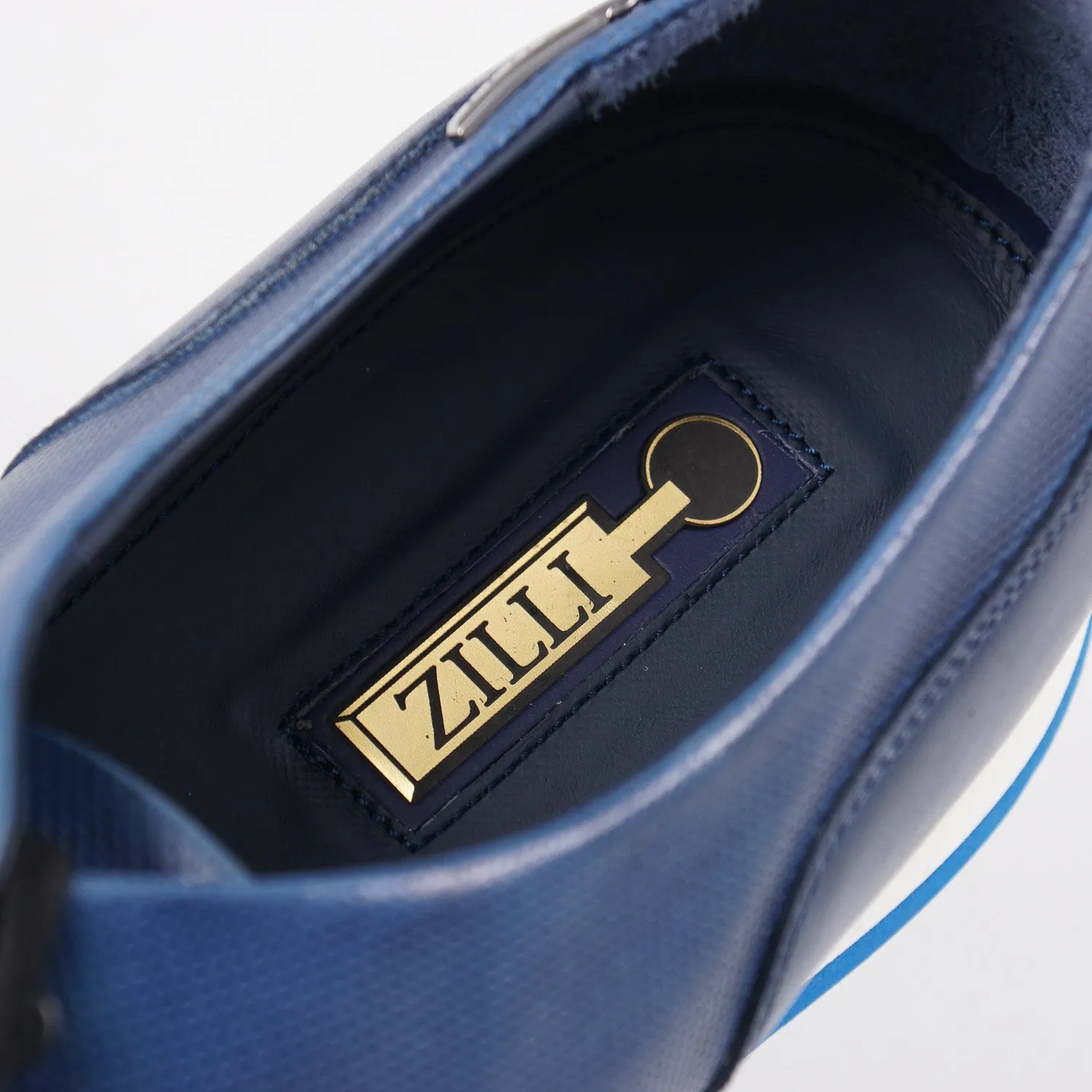 Zilli Crocodile and Calf Leather Derby